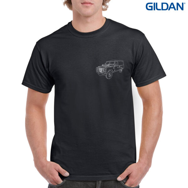 Tommy three quarter f and b - Mens Heavy Cotton T-Shirt Thumbnail